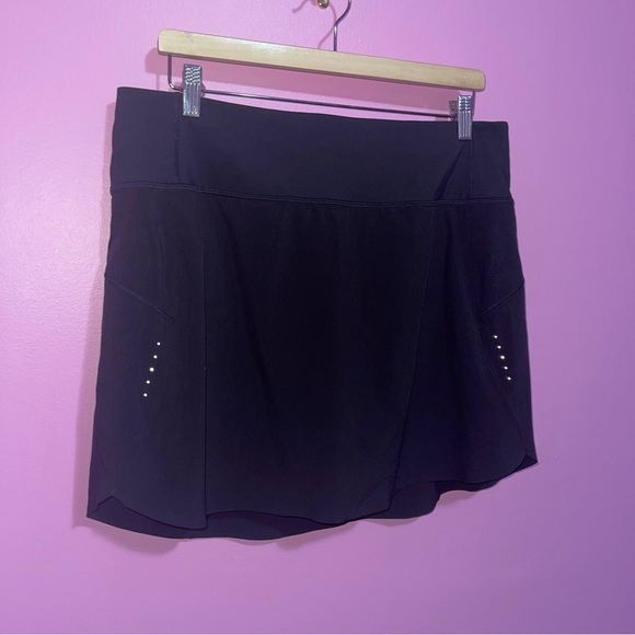 Athleta Skort Women’s Size XL Black High-Rise Run With It Running - Picture 3 of 13